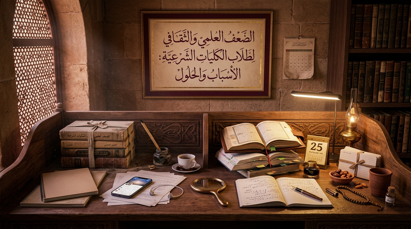 الضعف العلمي والثقافي لطلاب الكليات الشرعية: الأسباب والحلول - Image 1